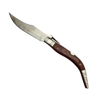 Set briceag de vanatoare 38 cm si briceag 50 cm, lamă oțel inoxidabil, cricket, maro