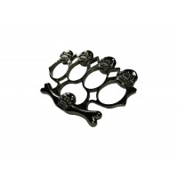 Set baston telescopic 66 cm si box-rozeta craniu negru