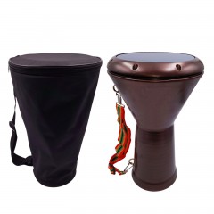 Tarabana-darabana, Oriental Sounds, metalica, 44 cm, maro, husa inclusa