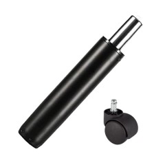 Set rolă universală  Ø11 mm, PVC si cilindru piston, gaz, pentru scaune birou, negru, 35 cm