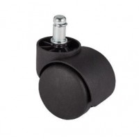 Set rolă universală  Ø11 mm, PVC si cilindru piston, gaz, pentru scaune birou, argintiu, 35 cm
