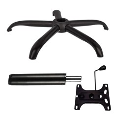 Set placuta balans metalica 26 x 15 cm, baza 64 cm si cilindru piston, gaz, pentru scaune birou, neg