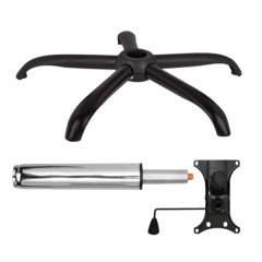 Set placuta balans metalica 20 cm x 15 cm, baza 64 cm si cilindru piston, gaz, pentru scaune birou,