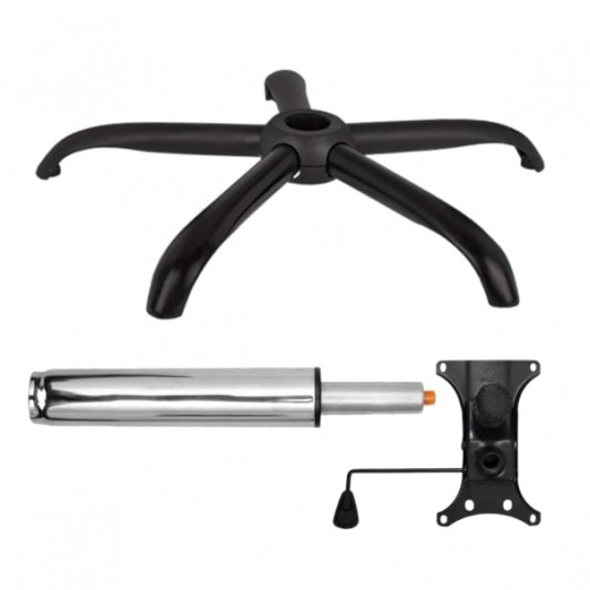 Set placuta balans metalica 20 cm x 15 cm, baza 64 cm si cilindru piston, gaz, pentru scaune birou