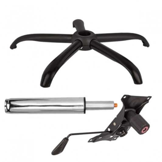 Set placuta balans metalica 22 cm x 15 cm, baza 64 cm si cilindru piston, gaz, pentru scaune birou