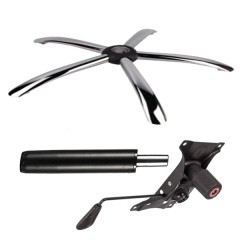 Set placuta balans metalica 22 cm x 15 cm, baza 60 cm si cilindru piston, gaz, pentru scaune birou,