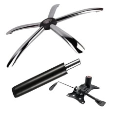 Set placuta balans metalica 25 x 15 cm, baza 60 cm si cilindru piston, gaz, pentru scaune birou, neg
