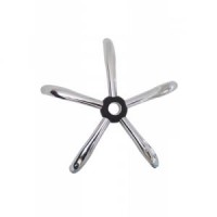 Set baza pentru scaun directorial, 60 cm si rolă universală, cauciuc