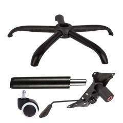 Set placuta balans metalica 22 cm x 15 cm, baza 64 cm, rola universala cauciuc si cilindru piston, g