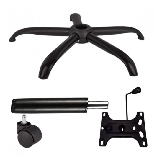 Set placuta balans metalica 26 x 15 cm, baza 64 cm, rola universala cauciuc si cilindru piston, gaz