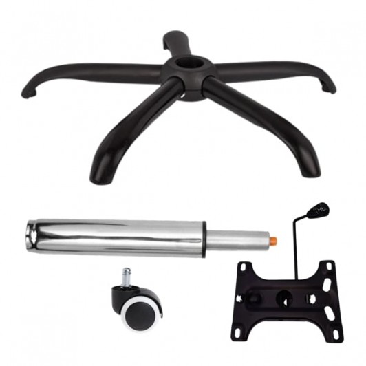 Set placuta balans metalica 26 x 15 cm, baza 64 cm, rolă universală cauciuc si cilindru piston, gaz