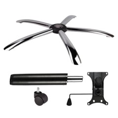Set placuta balans metalica 20 cm x 15 cm, baza 60 cm, rolă universală  Ø11 mm si cilindru piston, g