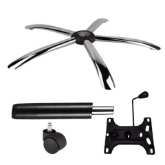 Set placuta balans metalica 26 x 15 cm, baza 60 cm, rolă universală  Ø11 mm si cilindru piston, gaz,