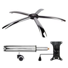 Set placuta balans metalica 20 cm x 15 cm, baza 60 cm, rolă universală cauciuc si cilindru piston, g