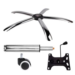 Set placuta balans metalica 26 x 15 cm, baza 60 cm, rolă universală cauciuc si cilindru piston, gaz,