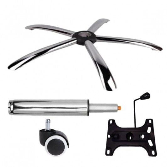 Set placuta balans metalica 26 x 15 cm, baza 60 cm, rolă universală cauciuc si cilindru piston, gaz