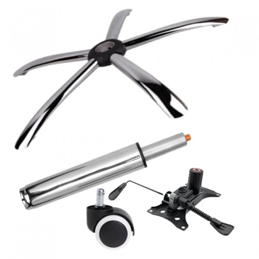 Set placuta balans metalica 25 x 15 cm, baza 60 cm, rolă universală cauciuc si cilindru piston, gaz