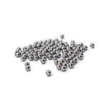 Set 200 bile metalice pentru airsoft si prastie 6 mm, argintiu