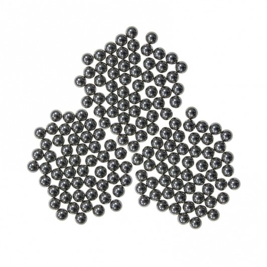 Set 300 bile metalice pentru airsoft si prastie 6 mm, argintiu