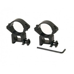 Inele de montura pentru lunete airsoft , 22 mm, metalice, negre