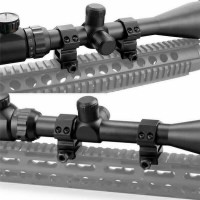Inele de montura pentru lunete airsoft , 22 mm, metalice, negre