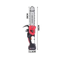Drujba Electrica 1200W, 2 Acumulatori 36V, Lama 30 cm, 4200 RPM, Portabila, accesorii incluse