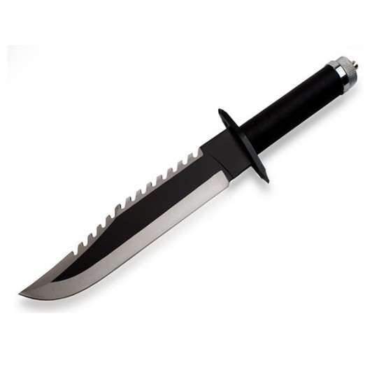 Cutit tactic multifunctional Rambo, otel inoxidabil, spargator sticla, surubelnita, maner compartime Cutit tactic multifunctional Rambo, otel inoxidabil, spargator sticla, surubelnita, maner compartime