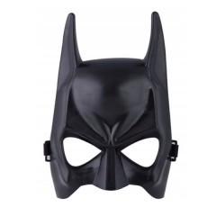 Masca, Batman, plastic, 22 cm x 15 cm, negru, marime universala