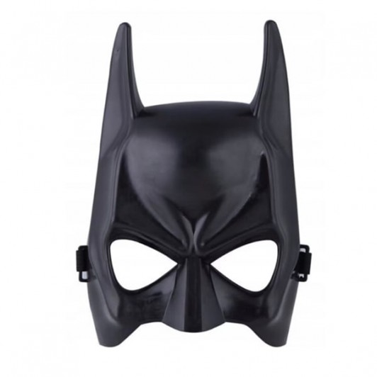 Masca, Batman, plastic, 22 cm x 15 cm, negru, marime universala