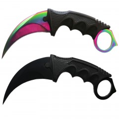Set Cutit Briceag Karambit CS:GO, Black,negru, plus teaca si snur + Cutit Briceag Karambit CS:GO, mu Set Cutit Briceag Karambit CS:GO, Black,negru, plus teaca si snur + Cutit Briceag Karambit CS:GO, mu