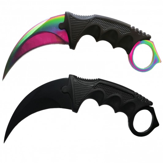 Set Cutit Briceag Karambit CS:GO, Black,negru, plus teaca si snur + Cutit Briceag Karambit CS:GO, mu Set Cutit Briceag Karambit CS:GO, Black,negru, plus teaca si snur + Cutit Briceag Karambit CS:GO, mu