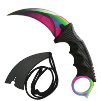 Set Cutit Briceag Karambit CS:GO, Black,negru, plus teaca si snur + Cutit Briceag Karambit CS:GO, mu Set Cutit Briceag Karambit CS:GO, Black,negru, plus teaca si snur + Cutit Briceag Karambit CS:GO, mu
