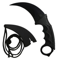 Set Cutit Briceag Karambit CS:GO, Black,negru, plus teaca si snur + Cutit Briceag Karambit CS:GO, mu