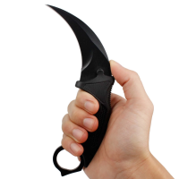 Set Cutit Briceag Karambit CS:GO, Black,negru, plus teaca si snur + Cutit Briceag Karambit CS:GO, mu