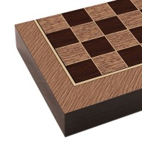 Cutie de table, MDF, rezistenta la zgarieturi, inchidere magnetica, 25 x 49 x 6 cm, maro/bej