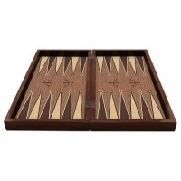 Cutie de table, MDF, rezistenta la zgarieturi, inchidere magnetica, 25 x 49 x 6 cm, maro/bej