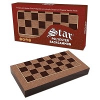 Cutie de table, MDF, rezistenta la zgarieturi, inchidere magnetica, 25 x 49 x 6 cm, maro/bej