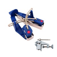 Dispozitiv Ascutit Cutite Sharp Easy si Mini Menghina din Fonta, prindere de masa, set 2 in 1, Albas