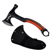 Set doua topoare multifunctionale cu lama dubla + 2 cutite Ninja integrate, 33.5 cm