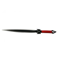 Set de vanatoare, Sabie Red Ronin si set trei cutite de aruncat, otel inoxidabil, negru