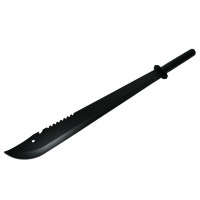 Set doua sabii vanatoare, Ninja Blade, maner metal, 50 cm, negru, teaca inclusa