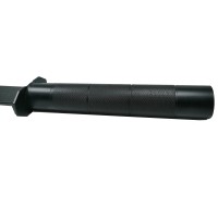 Set doua sabii vanatoare, Ninja Blade, maner metal, 50 cm, negru, teaca inclusa