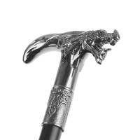 Baston pentru mers, Dragon Stance, metalic, 90 cm, negru