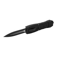 Cutit automat cu arc, otel inoxidabil, 24 cm, negru
