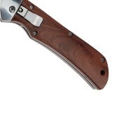 Cutit automat cu arc, otel inoxidabil, 21 cm, maro Cutit automat cu arc, otel inoxidabil, 21 cm, maro