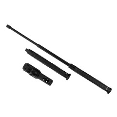 Baston telescopic profesional, sistem Easy Lock ,toc rotativ detașabil, 46 cm, negru Baston telescopic profesional, sistem Easy Lock ,toc rotativ detașabil, 46 cm, negru