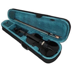 Vioară clasică din lemn pentru copii 1/8, 43 cm, finisaj lucios negru Vioară clasică din lemn pentru copii 1/8, 43 cm, finisaj lucios negru