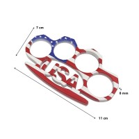 Set trei rozete, American Flag, 11 cm, multicolor