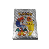 Set doua pachete cartonase Pokemon Gold GTX si Silver GTX, editie de colectie, 55 bucati