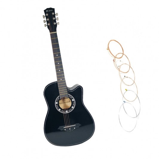 Chitara clasica din lemn 95 cm, set de corzi inclus